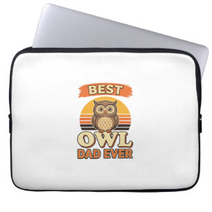 Housse Pour Ordinateur Portable Meilleur Papa Hibou Jamais Design de Chemise de Gr