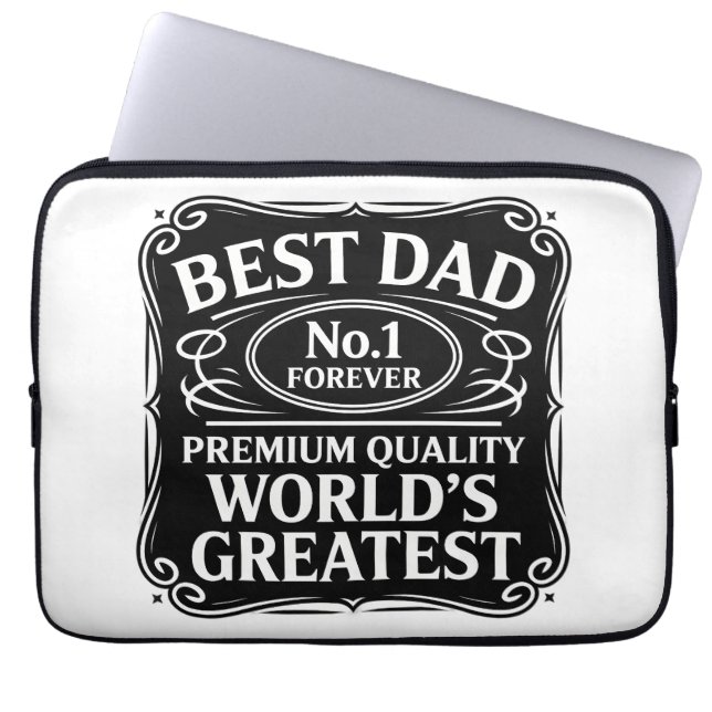 Housse Pour Ordinateur Portable Meilleur papa jamais (Devant)