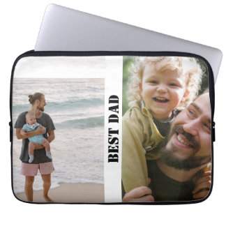 Housse Pour Ordinateur Portable Meilleur papa personnalisé Fête des pères photo ca