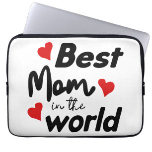 Housse Pour Ordinateur Portable Meilleure maman au monde Fête des mères