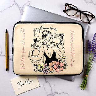 Housse Pour Ordinateur Portable Meilleure maman maman jamais maman, enfants et fle