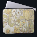 Housse Pour Ordinateur Portable Mélanger floral<br><div class="desc">Mélangez Floral II par Tim OToole. Variété de fleurs jaunes et neutres.</div>