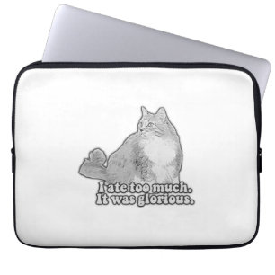 Housse Pour Ordinateur Portable Mème de chat en colère drôle pour les amateurs de