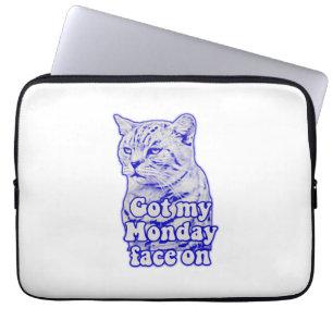 Housse Pour Ordinateur Portable Mème de chat grincheux amusant pour les personnes 