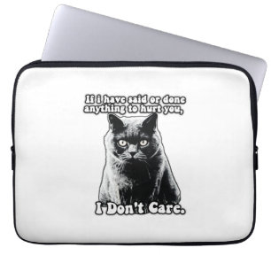Housse Pour Ordinateur Portable Mème drôle de chat grincheux pour les personnes et