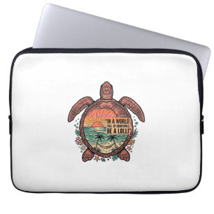 Housse Pour Ordinateur Portable Mémé drôle Turtle Beach Vintage Shirt Design_1