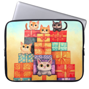 Housse Pour Ordinateur Portable Meow Gift Birthday Tower