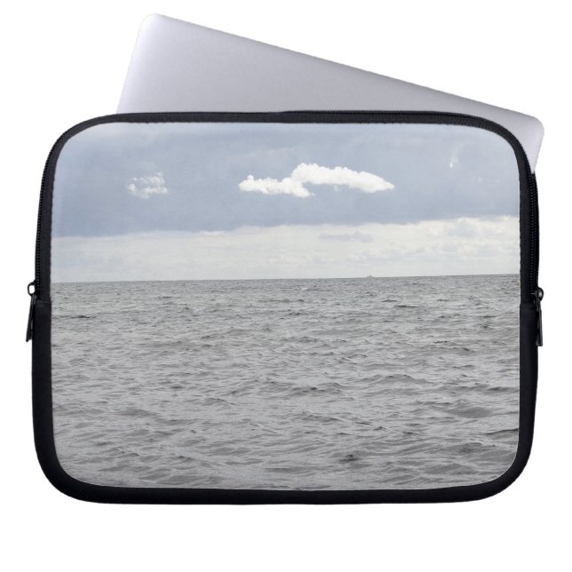 Housse Pour Ordinateur Portable Mer et beaux nuages (Devant)