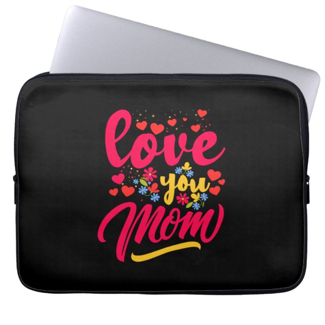 Housse Pour Ordinateur Portable Mère Art Love You Maman (Devant)