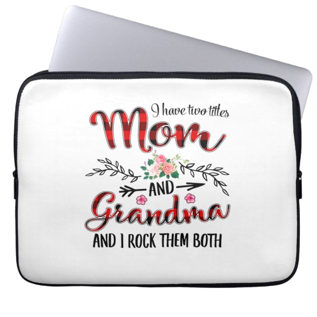 Housse Pour Ordinateur Portable Mère Maman Et Grand-Mère Anniversaire (Devant)