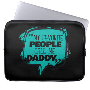 Housse Pour Ordinateur Portable Mes Gens Favoris M'Appelent Papa