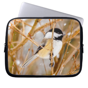 Housse Pour Ordinateur Portable Mésange à tête noire - Photographie originale