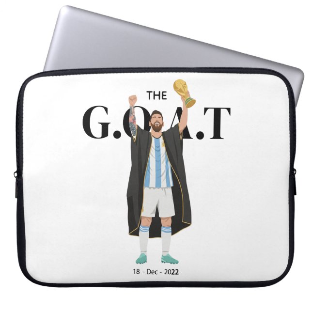 Housse Pour Ordinateur Portable Messi champion du Monde  (Devant)