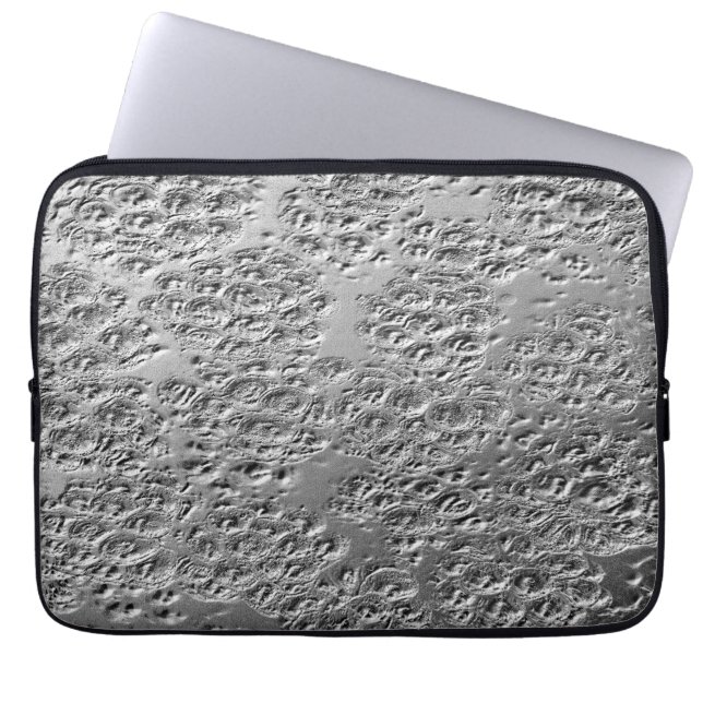 Housse Pour Ordinateur Portable Métal argenté endommagé (Devant)