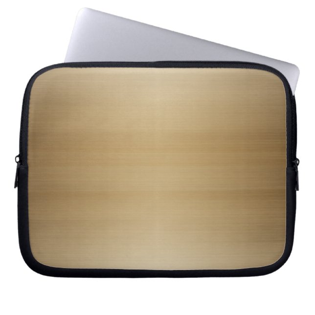 Housse Pour Ordinateur Portable Métal brossé cuivre (Devant)