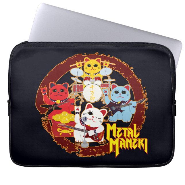 Housse Pour Ordinateur Portable Métal Maneki (Devant)