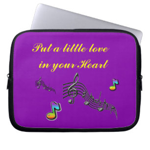 Housse Pour Ordinateur Portable Mettez un peu d'amour dans votre douille de coeur