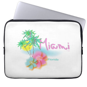 Housse Pour Ordinateur Portable Miami, Floride, Palms, Graphisme, Cool