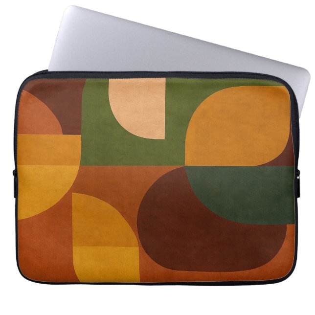 Housse Pour Ordinateur Portable Mid-Century Modern Abstract Composition (Devant)