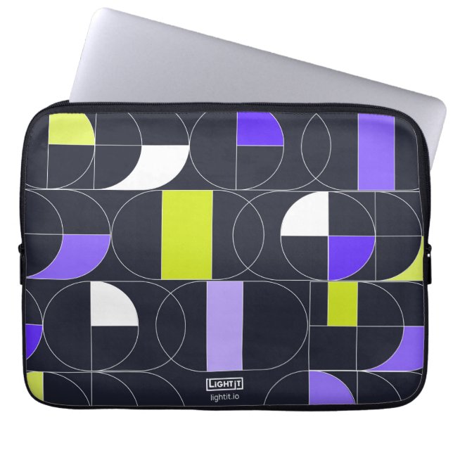 Housse Pour Ordinateur Portable Midnight Mosaic Laptop sleeve (Devant)