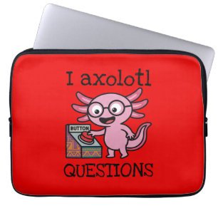 Housse Pour Ordinateur Portable Mignon Je Axolotl Questions aztec Oh Non bouton ro