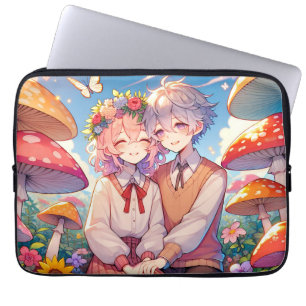 Housse Pour Ordinateur Portable Mignonne mignon Anime Couple Whimsical Romantic