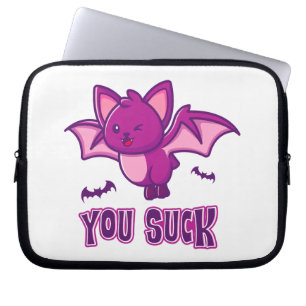 Housse Pour Ordinateur Portable Mignons et drôles chauves-souris vampires d'Hallow