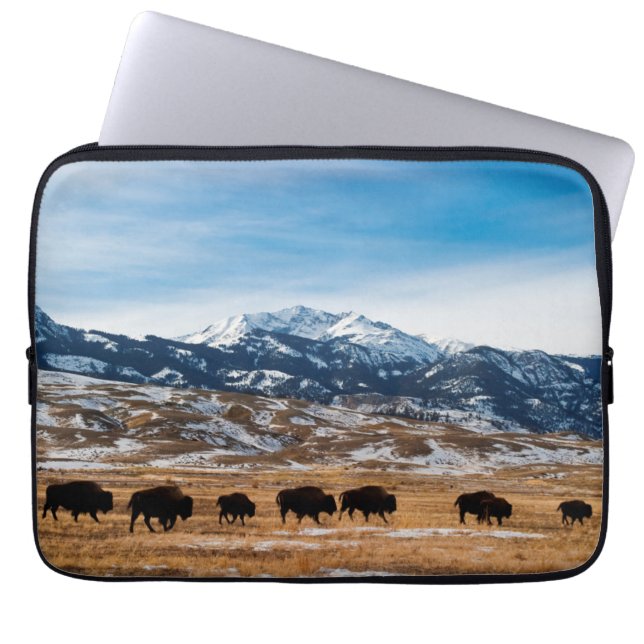 Housse Pour Ordinateur Portable Migration de bison (Devant)