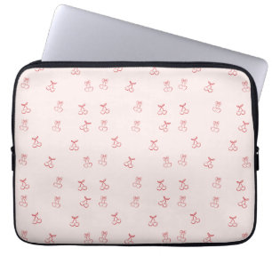 Housse Pour Ordinateur Portable Minimalisme au contour des cerises