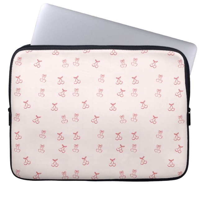 Housse Pour Ordinateur Portable Minimalisme au contour des cerises (Devant)