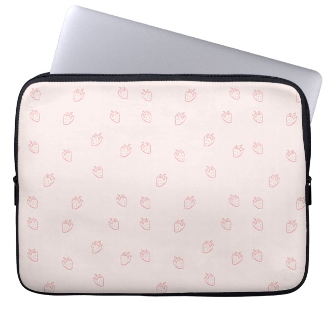 Housse Pour Ordinateur Portable Minimalisme de la Fraise (Devant)