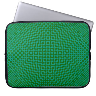 Housse Pour Ordinateur Portable "Mirage" Vert émeraude sur Vert profond