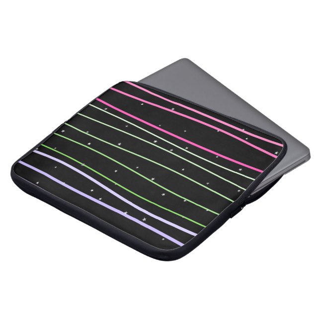 Housse Pour Ordinateur Portable Mochila con estrellas con líneas onduladas (Devant haut)