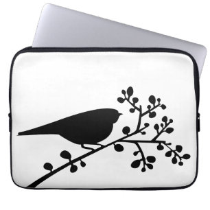 Housse Pour Ordinateur Portable Mod Birds and Berries {choisissez votre couleur}