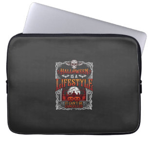 Housse Pour Ordinateur Portable Mode de vie Halloween Chauve-souris Crâne Cimetièr