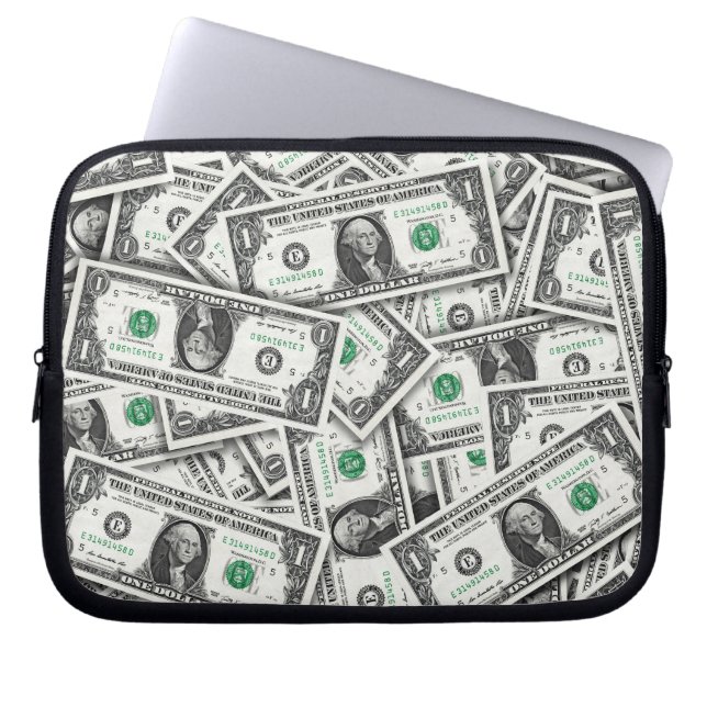 Housse Pour Ordinateur Portable Modèle de billet d'un dollar (Devant)