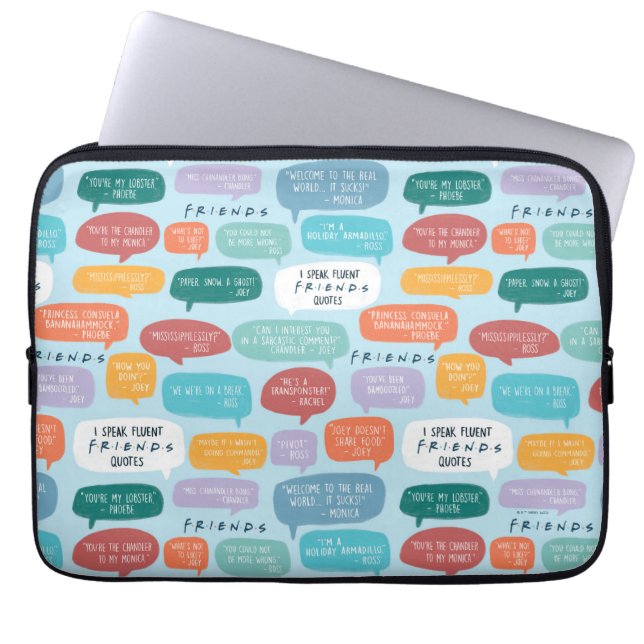 Housse Pour Ordinateur Portable Modèle de citation FRIENDS™ (Devant)