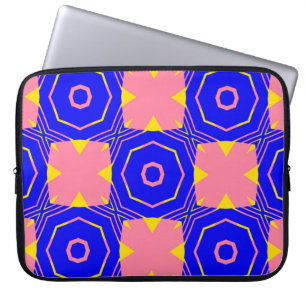 Housse Pour Ordinateur Portable Modèle floral géométrique abstrait et transparent