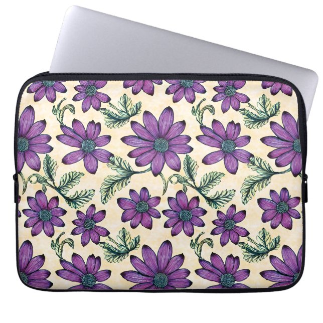 Housse Pour Ordinateur Portable Modèle floral I (Devant)