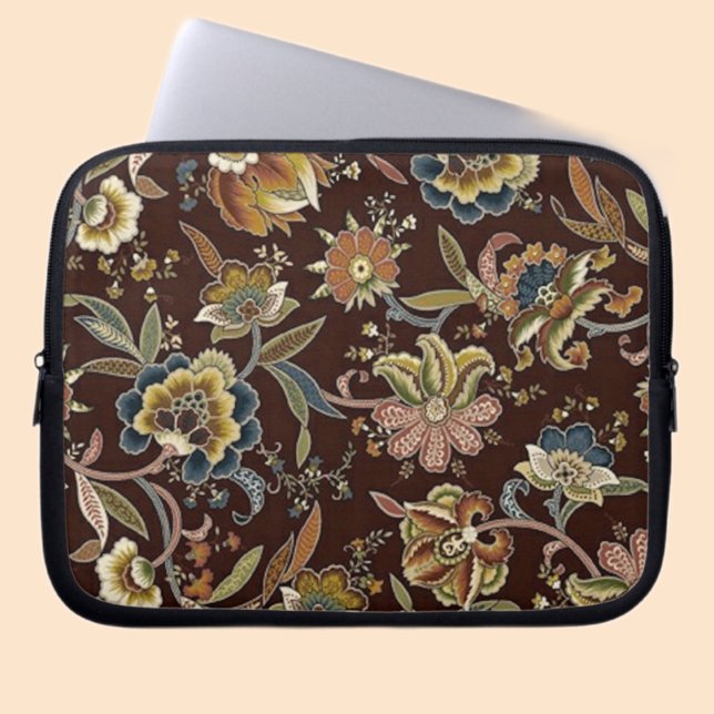 Housse Pour Ordinateur Portable Modèle floral jacobéen (Créateur téléchargé)