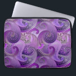 Housse Pour Ordinateur Portable Modèle pourpre Paisley Damask<br><div class="desc">Magnifiquement exotique,  ce design présente un motif cachemire damassé dans des teintes riches de violet.</div>