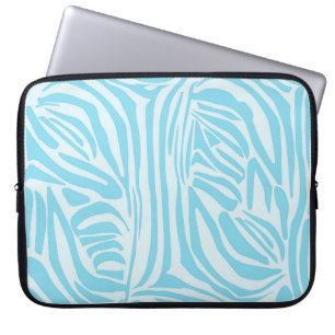 Housse Pour Ordinateur Portable Modèle Zèbre Bleu