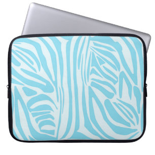 Housse Pour Ordinateur Portable Modèle Zèbre Bleu