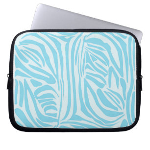 Housse Pour Ordinateur Portable Modèle Zèbre Bleu