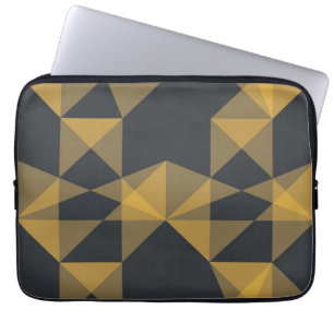 Housse Pour Ordinateur Portable Modern, abstract, urban geometric triangle pattern