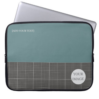 Housse Pour Ordinateur Portable Modern Blueprint Geometric Grid Laptop Sleeve LS02