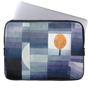 Housse Pour Ordinateur Portable Moderne Abstrait Géométrique Bleu Orange Klee