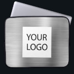 Housse Pour Ordinateur Portable Moderne Argent Metallic - Logo sur mesure Promotio<br><div class="desc">Moderne Argent Faux Métallic Acier Inoxydable Élégant Logo Personnalisé Portable Promotionnel Sac ou Coque promotionnel à manches. Ce coque peut être customisé pour inclure le logo de votre entreprise ou de votre entreprise.</div>