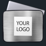 Housse Pour Ordinateur Portable Moderne Argent Metallic - Logo sur mesure Promotio<br><div class="desc">Moderne Argent Faux Métallic Acier Inoxydable Élégant Logo Personnalisé Portable Promotionnel Sac ou Coque promotionnel à manches. Ce coque peut être customisé pour inclure le logo de votre entreprise ou de votre entreprise.</div>