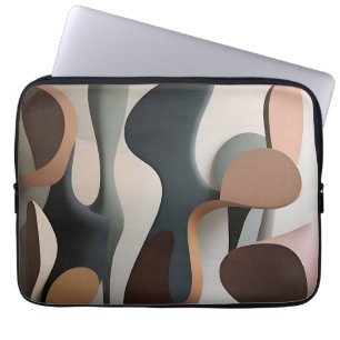 Housse Pour Ordinateur Portable Moderne Sculpturale Abstraite Organique